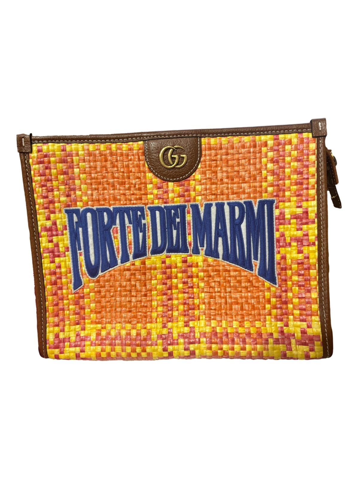 Gucci Summer Stories Forte dei Marmi Raffia Ophidia Clutch