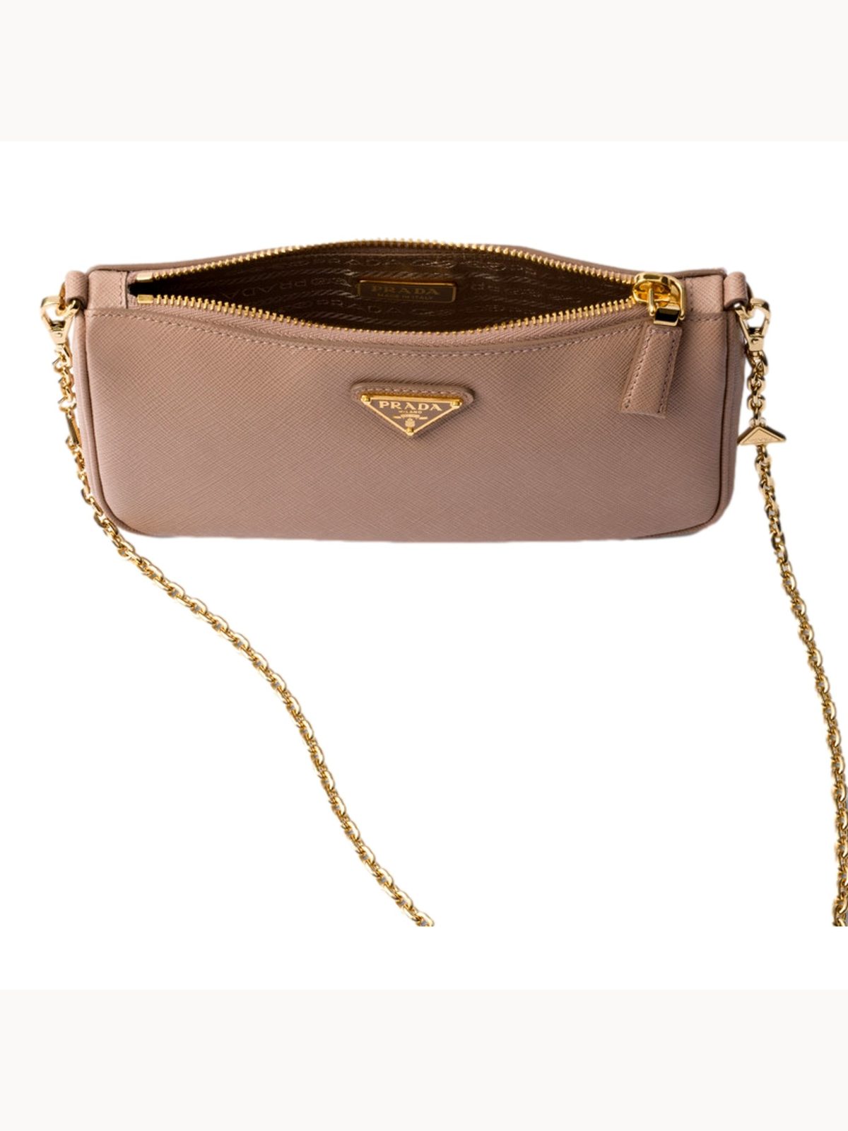 Prada Saffiano Leather Chain Strap Mini Shoulder Bag