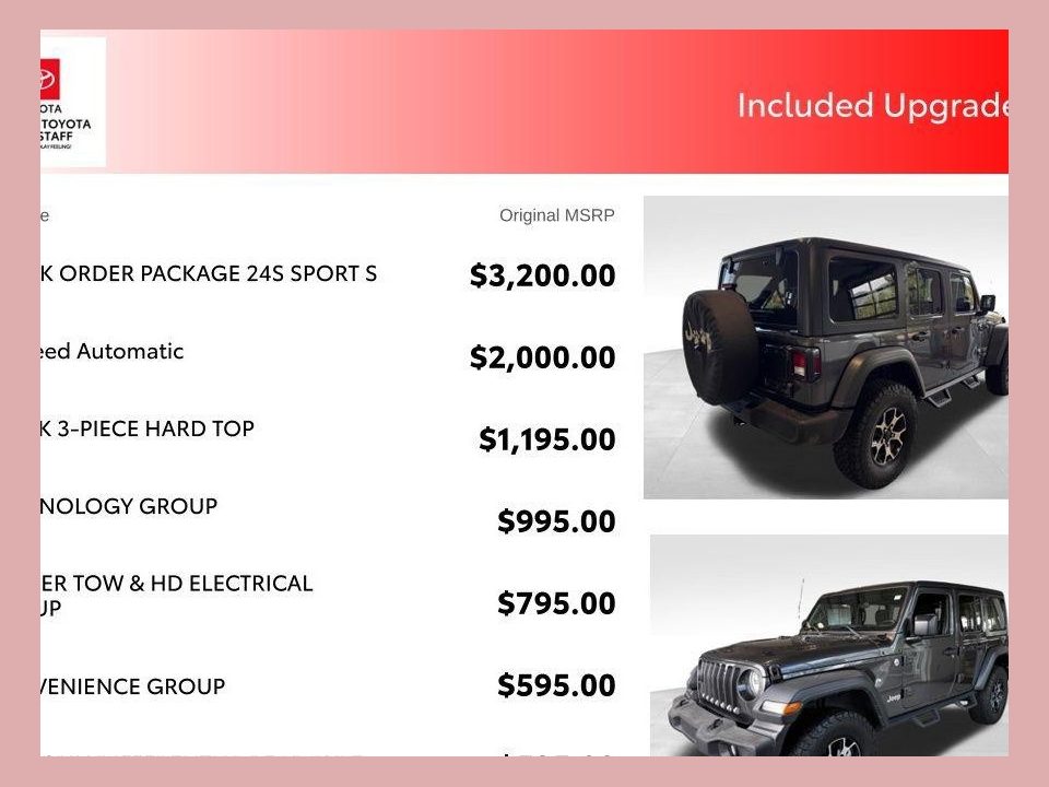 2018 Jeep Wrangler Unlimited Sport S 4x4