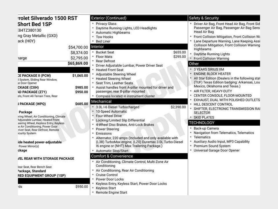 2026 Chevrolet Silverado 1500 4WD Crew Cab Short Bed RST