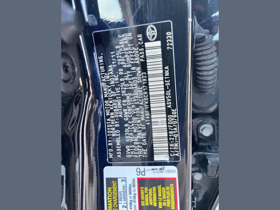 2012 Toyota Camry