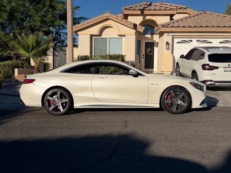 2017 Mercedes-Benz AMG S63 Coupe 4MATIC Diamond White Metallic | 86K