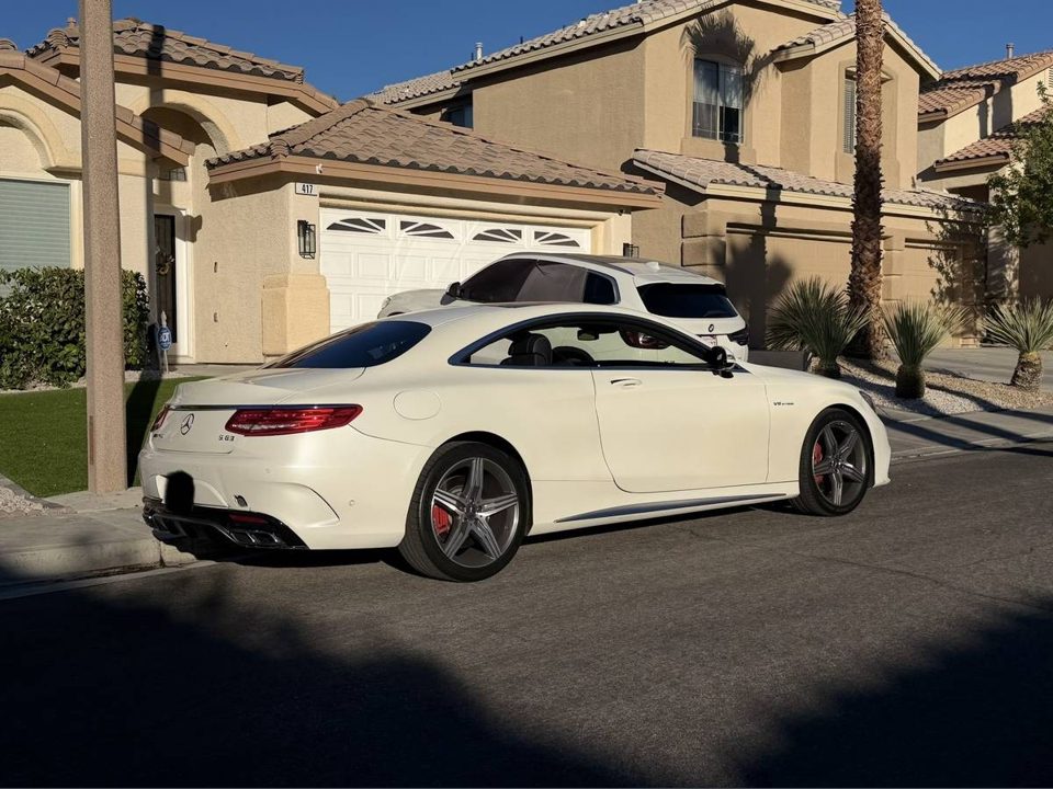 2017 Mercedes-Benz AMG S63 Coupe 4MATIC Diamond White Metallic | 86K