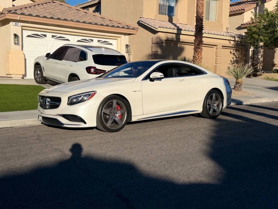 2017 Mercedes-Benz AMG S63 Coupe 4MATIC Diamond White Metallic | 86K