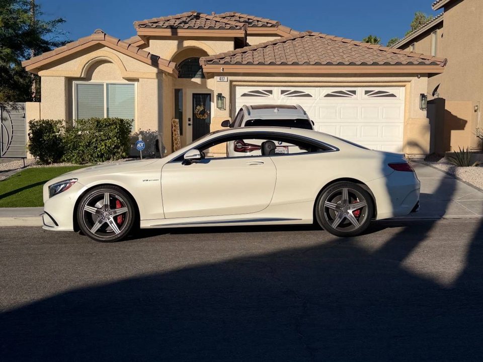 2017 Mercedes-Benz AMG S63 Coupe 4MATIC Diamond White Metallic | 86K