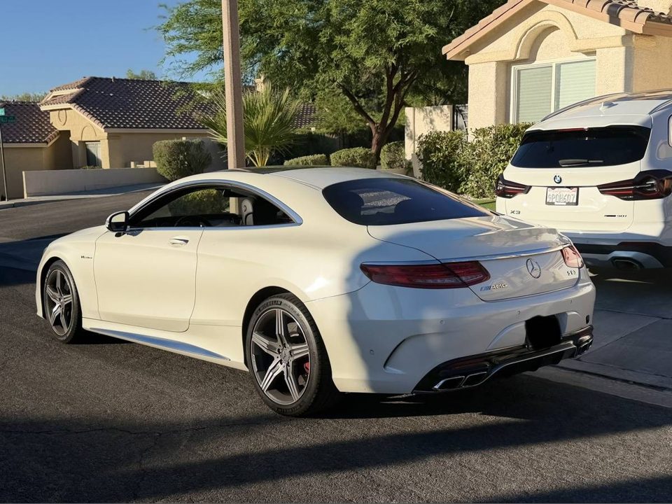 2017 Mercedes-Benz AMG S63 Coupe 4MATIC Diamond White Metallic | 86K