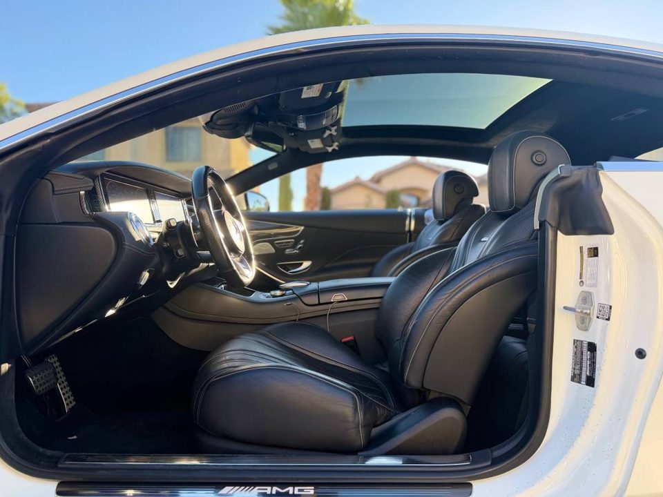 2017 Mercedes-Benz AMG S63 Coupe 4MATIC Diamond White Metallic | 86K