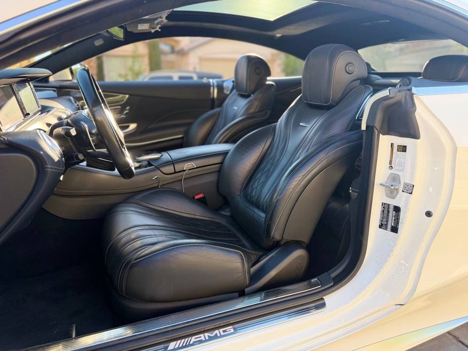 2017 Mercedes-Benz AMG S63 Coupe 4MATIC Diamond White Metallic | 86K